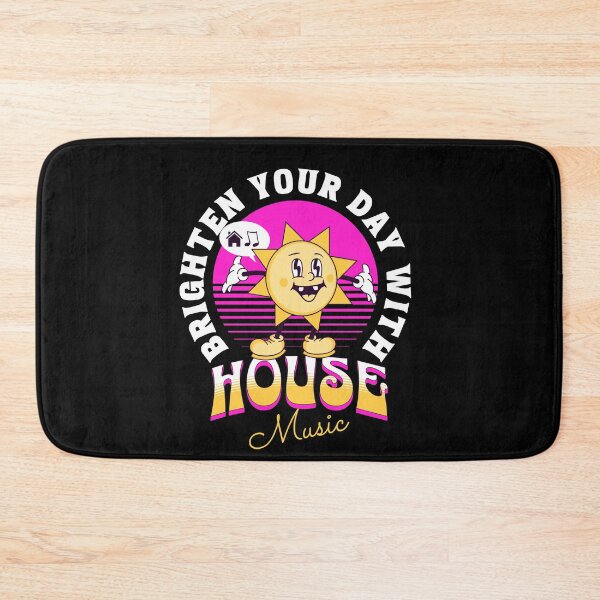 Item preview, HOUSE MUSIC  - Brighten Your Day (white/pink/orange) designed and sold by Discothreadz.