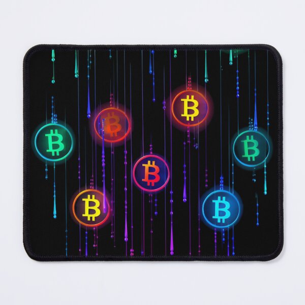 Item preview, Colorful Bitcoin Rain designed and sold by UlDesigns.