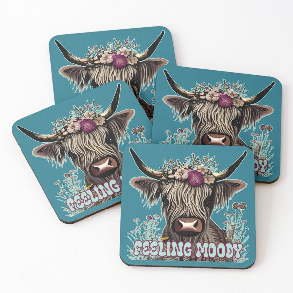 Item preview, Feeling Moody Funny Highland Cow Feeling Just a Little Moody designed and sold by JoyOfHopeStore.