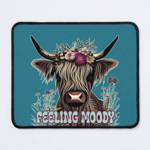 Item preview, Feeling Moody Funny Highland Cow Feeling Just a Little Moody designed and sold by JoyOfHopeStore.
