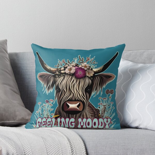 Item preview, Feeling Moody Funny Highland Cow Feeling Just a Little Moody designed and sold by JoyOfHopeStore.