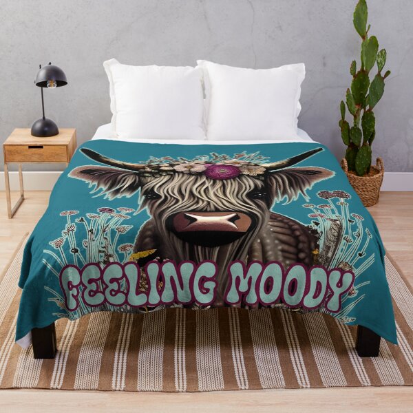 Item preview, Feeling Moody Funny Highland Cow Feeling Just a Little Moody designed and sold by JoyOfHopeStore.