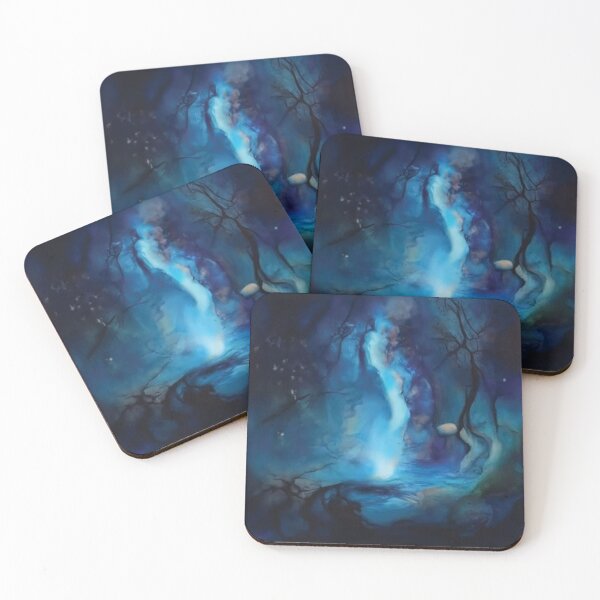 Item preview, Abstract dark blue ethereal artwork designed and sold by KaitJDesign.