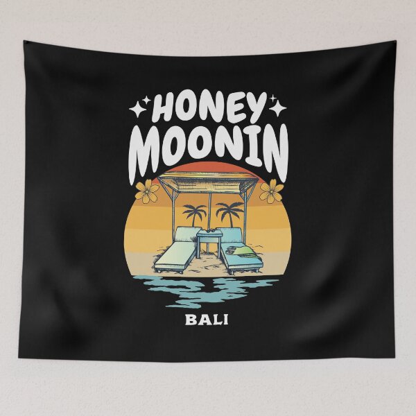 Item preview, Honey moonin Bali Honeymoon designed and sold by Uppercase Tees.