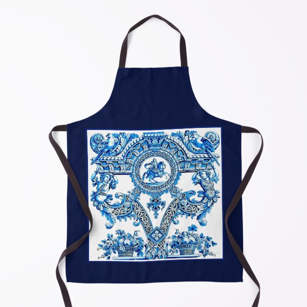 Item preview, DUTCH BLUE DELFT : Vintage Horse and Rider with Birds Still Life Print designed and sold by posterbobs.