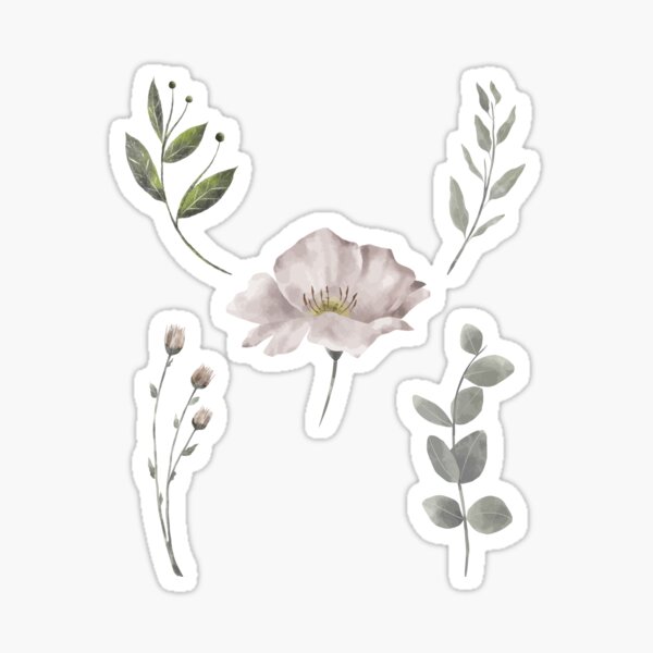 Sticker Sheet – Wildflowers, Watercolor Flower