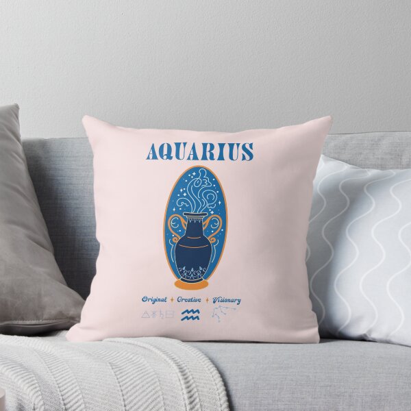 Artikelvorschau, Aquarius Water Bearer Vase - Indigo entworfen und verkauft von VenusandMoon.