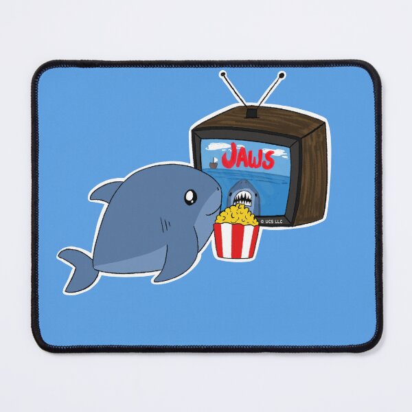 Item preview, Cute Shark watching Jaws designed and sold by MollyTamolly.