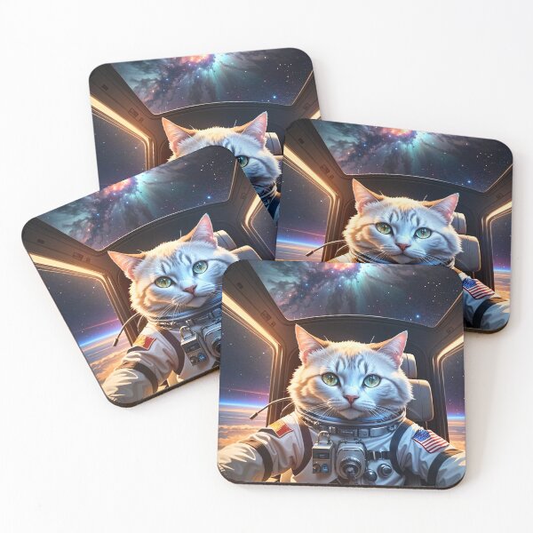 Item preview, Space Cat: A Cosmic Feline in High Atmospheric Orbit designed and sold by Digital-Hijinx.