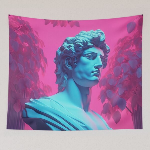 Item preview, Neon Olympia: A Vaporwave Homage to Ancient Greece designed and sold by Mullet Monkey.
