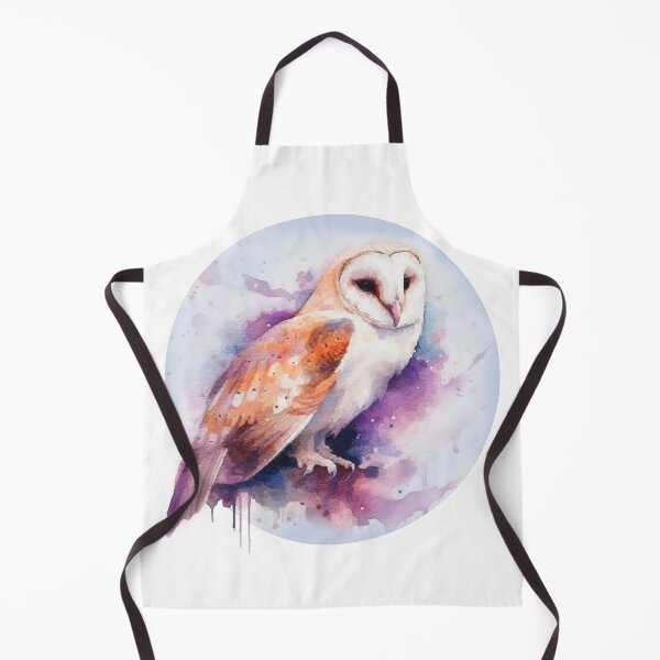 Item preview, Snowy barn owl watercolor designed and sold by AmandaGreenwood.