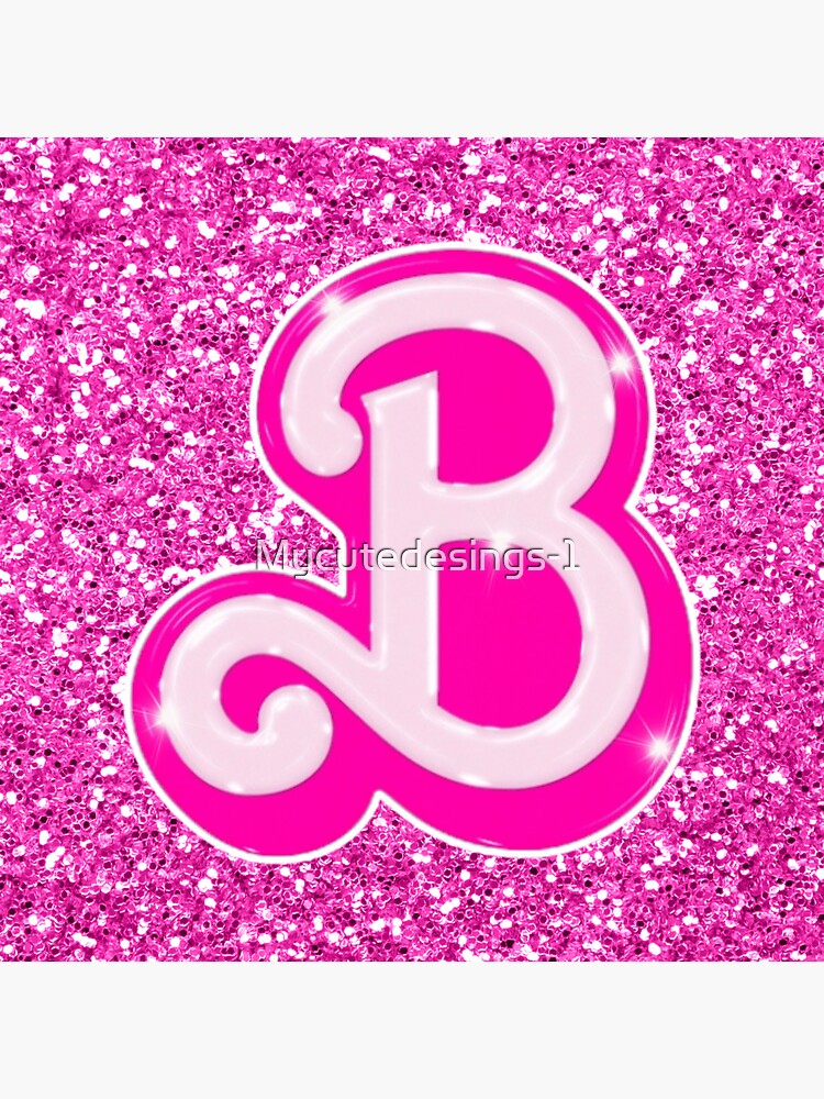 "Barbie Logo, Letter (B) Pink, Movie Barbie 2023" Sticker For Sale By ...