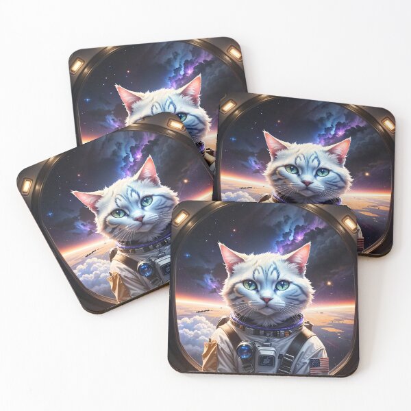Item preview, Space Cat: A Cosmic Feline - view to the cosmos designed and sold by Digital-Hijinx.
