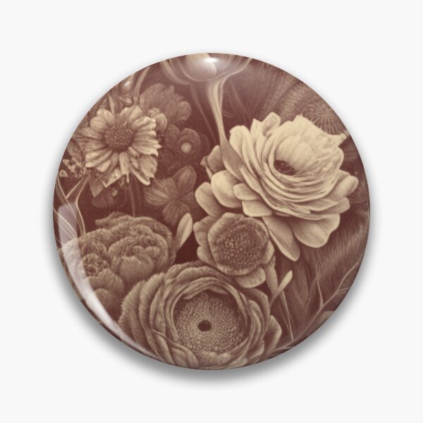 Item preview, Matte-Tone Gothic Deviant Floral Pattern By Brandon Cable  designed and sold by BrandonArtWorld.