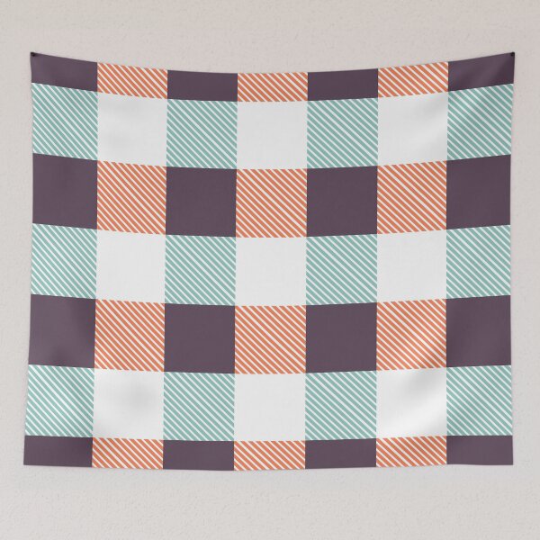 Item preview, Colorful plaid pattern designed and sold by Pattrenonly.