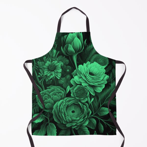 Item preview, Green-Tone Gothic Floral-design Digital Collage By Brandon Cable  designed and sold by BrandonArtWorld.
