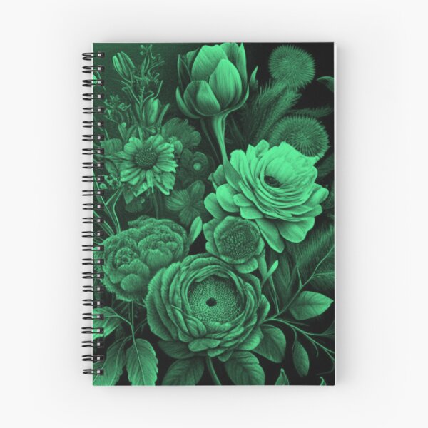Item preview, Collage digital con diseño floral gótico en tono verde de Brandon Cable designed and sold by BrandonArtWorld.