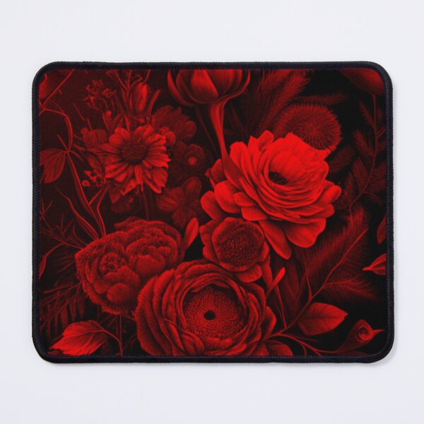 Item preview, Red-Tone Gothic Digital Pencil Flower Collage By Brandon Cable designed and sold by BrandonArtWorld.