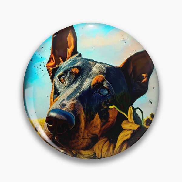 Item preview,  Treeing Tennessee Brindle Sunflower Painting Adorable Dog designed and sold by rafaeltto.