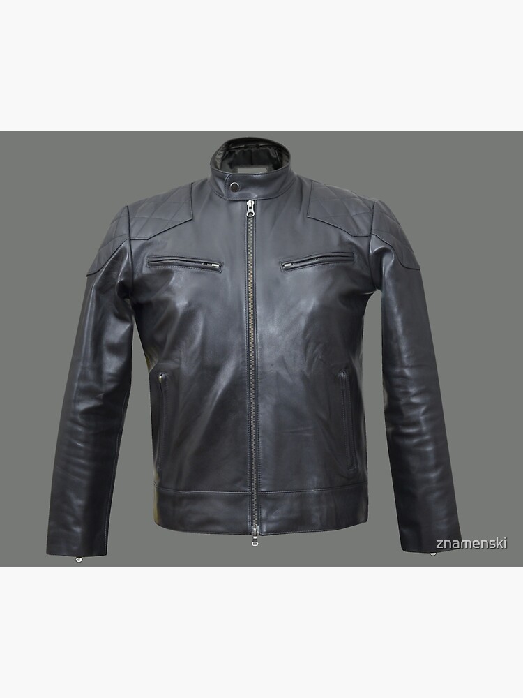Quilted, Moto, Leather, Jacket, Front by znamenski