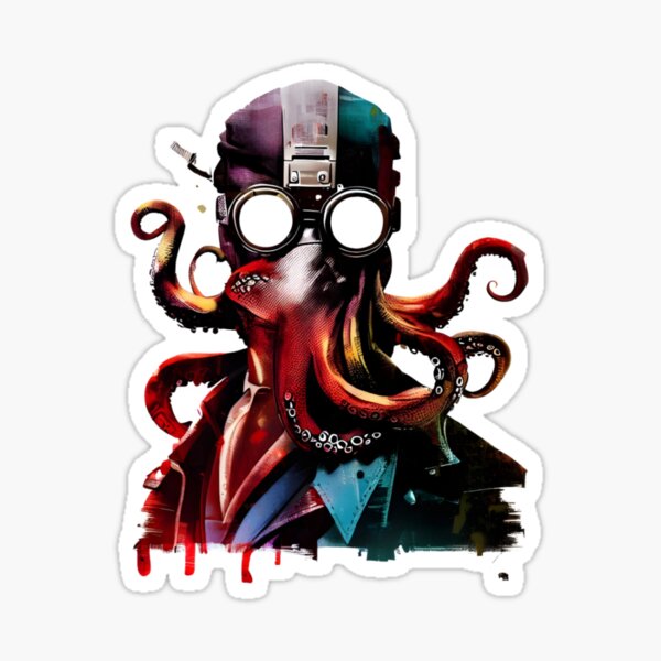 Item preview, Scientist Octopus designed and sold by DistopiaSell.