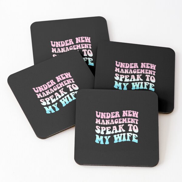 Item preview, Under New Management Speak To My Wife Funny Wedding designed and sold by ZETTIF ⭐⭐⭐⭐⭐.