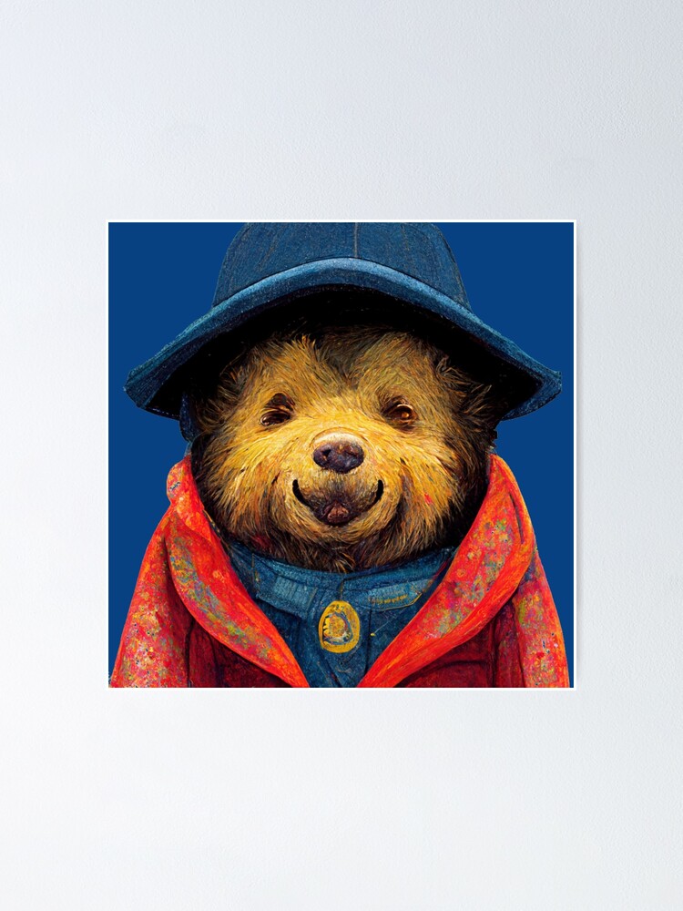 Happy Paddington Bear  Poster for Sale by Christopher Slater