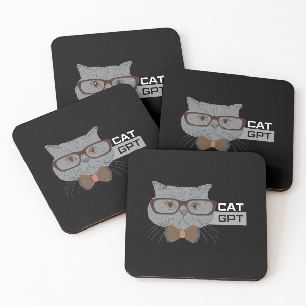 Item preview, Cat GPT Working Ai Cat, Funny Geek Cat Using Computer Design for Cat Lovers and ChatGPT Fans designed and sold by PrintOfi.