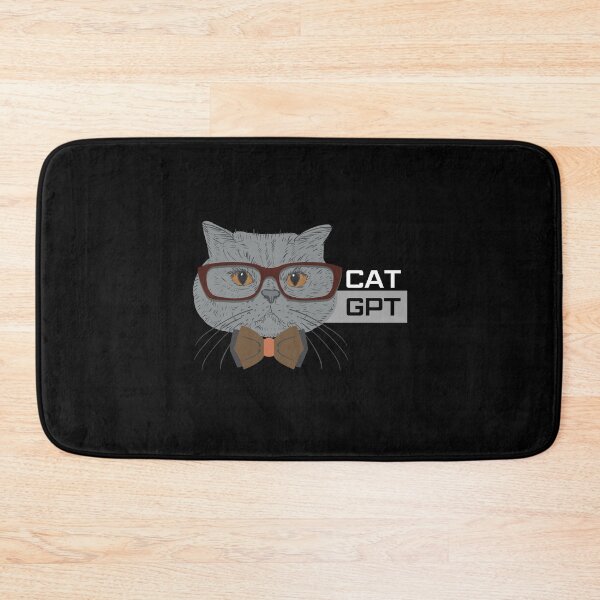 Item preview, Cat GPT Working Ai Cat, Funny Geek Cat Using Computer Design for Cat Lovers and ChatGPT Fans designed and sold by PrintOfi.