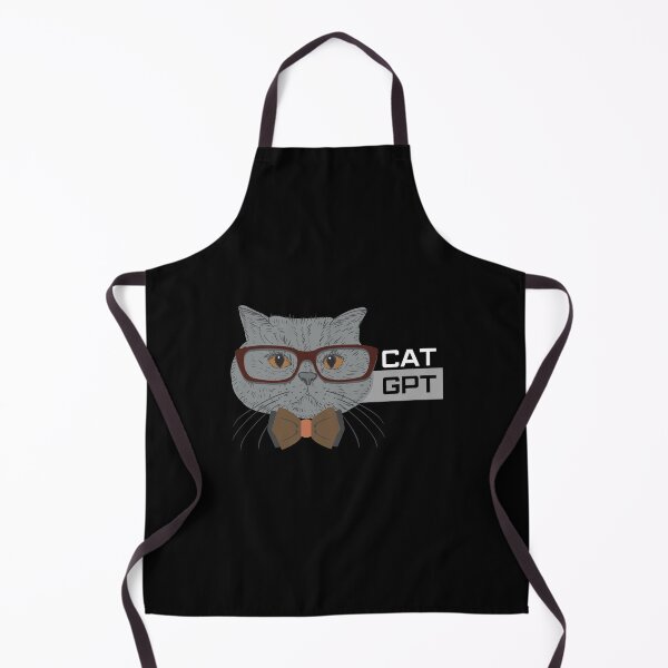 Item preview, Cat GPT Working Ai Cat, Funny Geek Cat Using Computer Design for Cat Lovers and ChatGPT Fans designed and sold by PrintOfi.