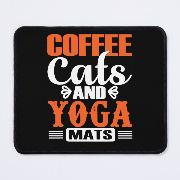 Item preview, coffee cats and yoga mats designed and sold by maitranshop.