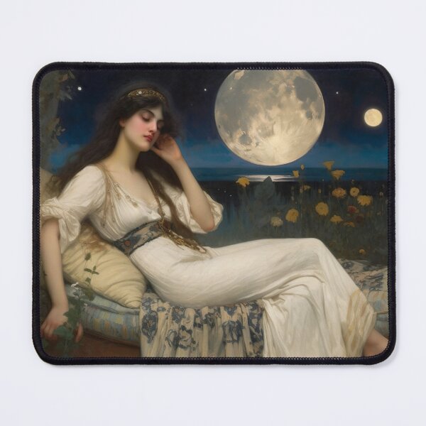 Item preview, Catherine's Repose - pre raphaelite painting designed and sold by Julia McGowan.