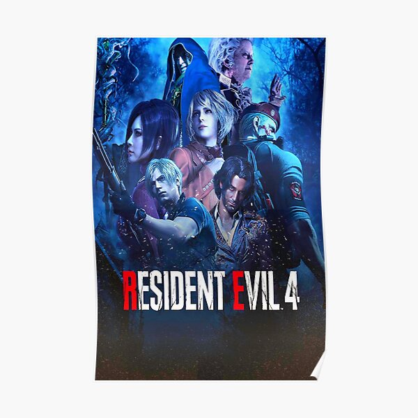 Resident Evil 4 Remake - RE4 Ashley Ada Leon Death Island -  Resident Evil 4 Remake 2023 Poster