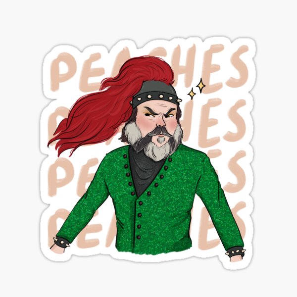 Jack Black sings Peaches Sticker for Sale by iamwickedz