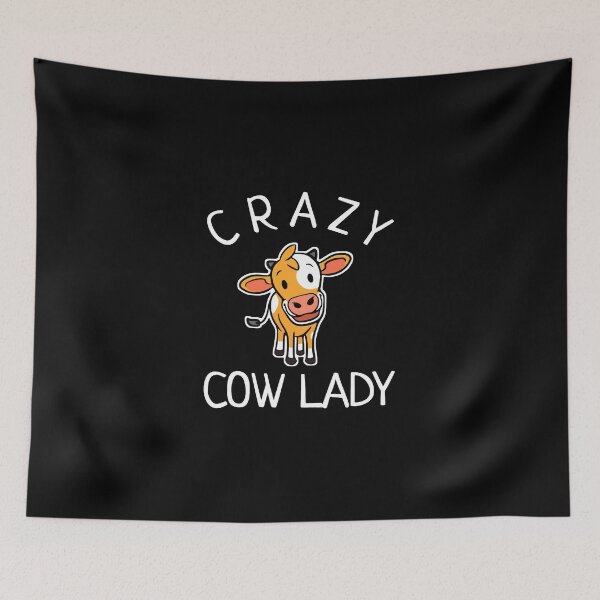 Item preview, Crazy Cow Lady designed and sold by maitranshop.
