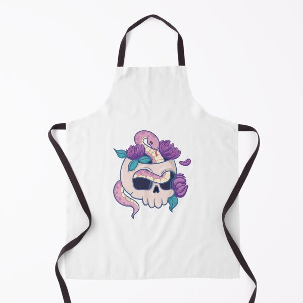 Aperçu de l'œuvre creepy occult goth skull snake créée et vendue par maitranshop.