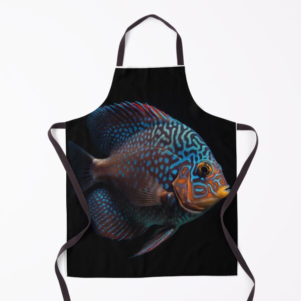 Item preview, Aquatic Allure: Mesmerizing Fish Illustration on Black Background designed and sold by IInspired Store.