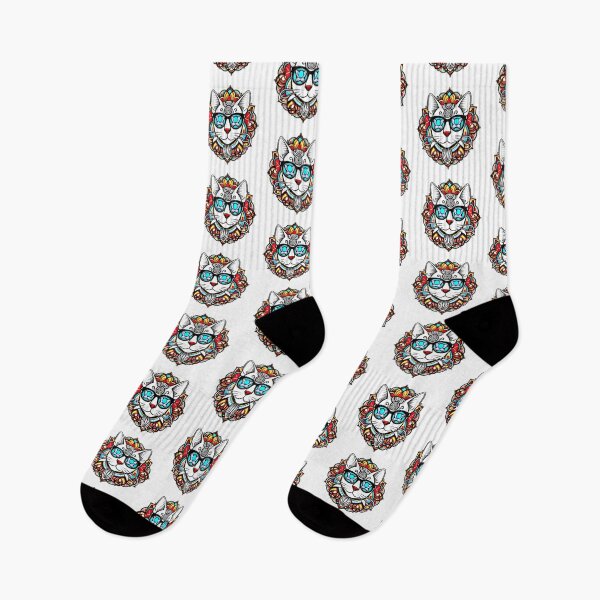 Item preview, cat meow colorful  designed and sold by CrazyThings529.