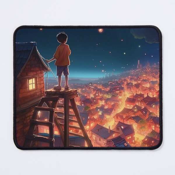 Item preview, A kid on ladder designed and sold by PAPER&PEXELS.