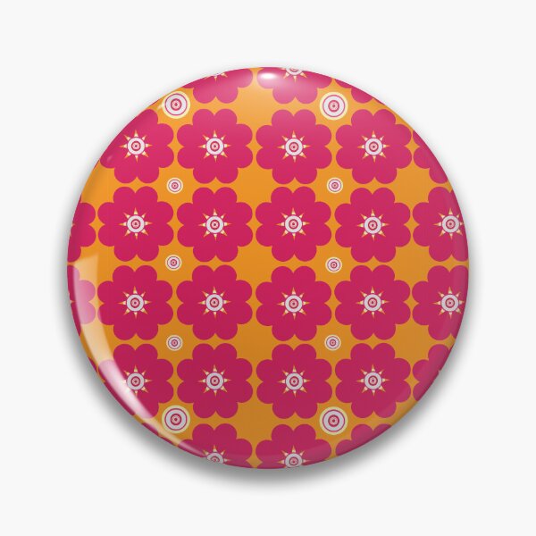 Item preview, Retro Geo Flowers designed and sold by ClubCreativeArt.