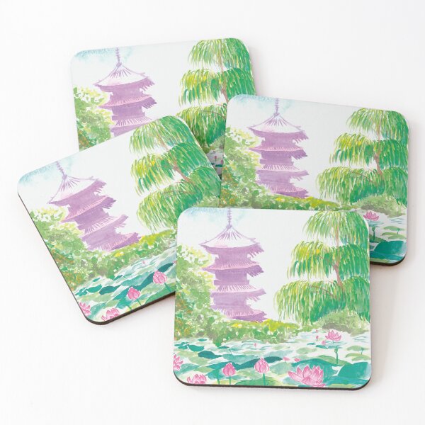 Item preview, pagoda and lotuses designed and sold by Carmencita079.