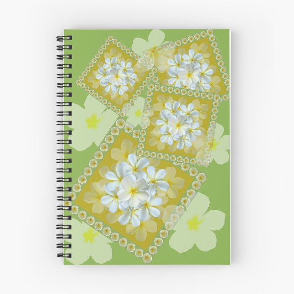 Item preview, Frangipani - White and Yellow on Green designed and sold by STHogan.