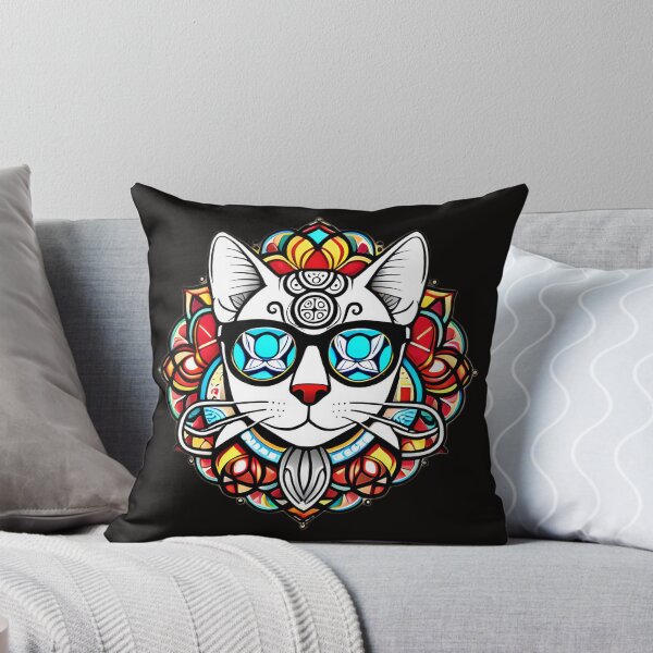 Item preview, cat meow colorful  designed and sold by CrazyThings529.