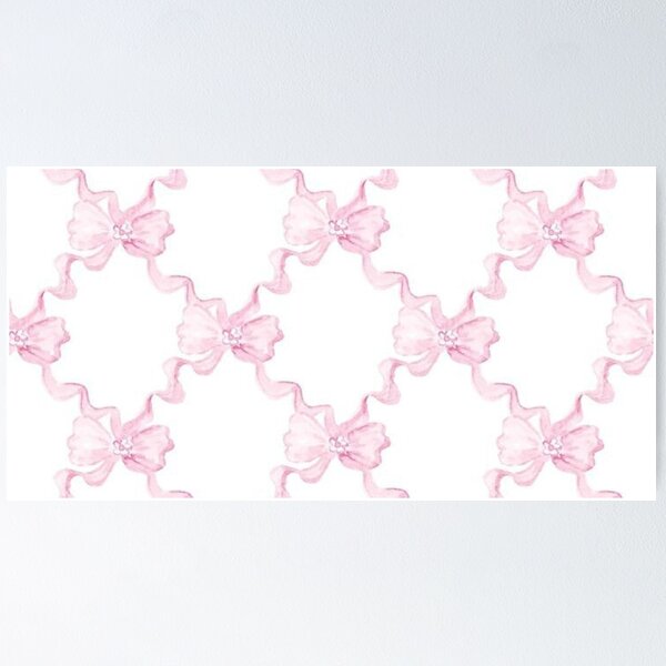 Coquette balletcore pink ribbon bow | Sticker