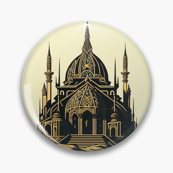 Item preview, Fantasy Medieval Turkish Domed Golden Temple designed and sold by entwithanaxe.