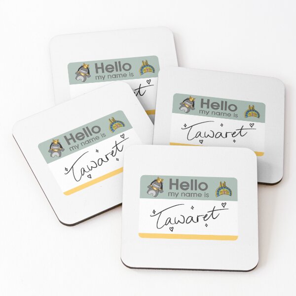 Item preview, Egyptian goddess name tag designed and sold by Doortodreamland.