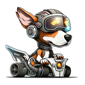 Artwork thumbnail, Cyberpup Racing by RittiStudio