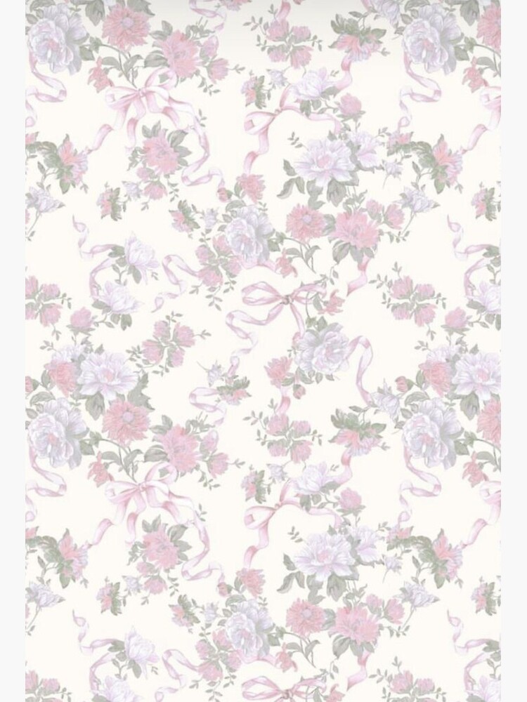 Coquette balletcore floral pattern  Art Board Print for Sale by Pixiedrop