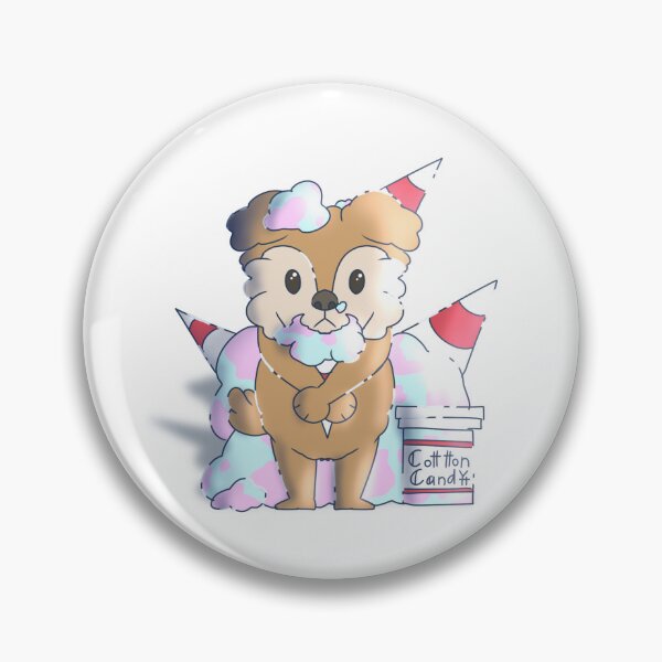 Item preview, Cute dog loves to eat cotton candy designed and sold by BeemessageShop.