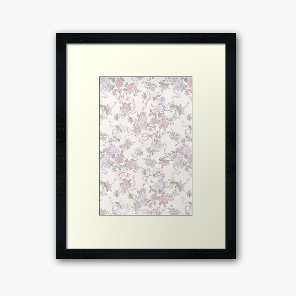 Coquette balletcore pattern  Framed Art Print for Sale by Pixiedrop